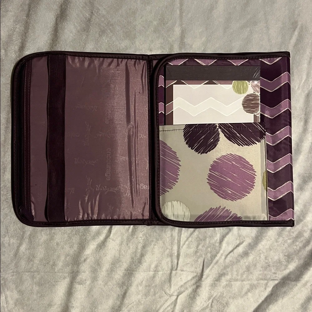 Thirty-One Purple and Gray Organizer